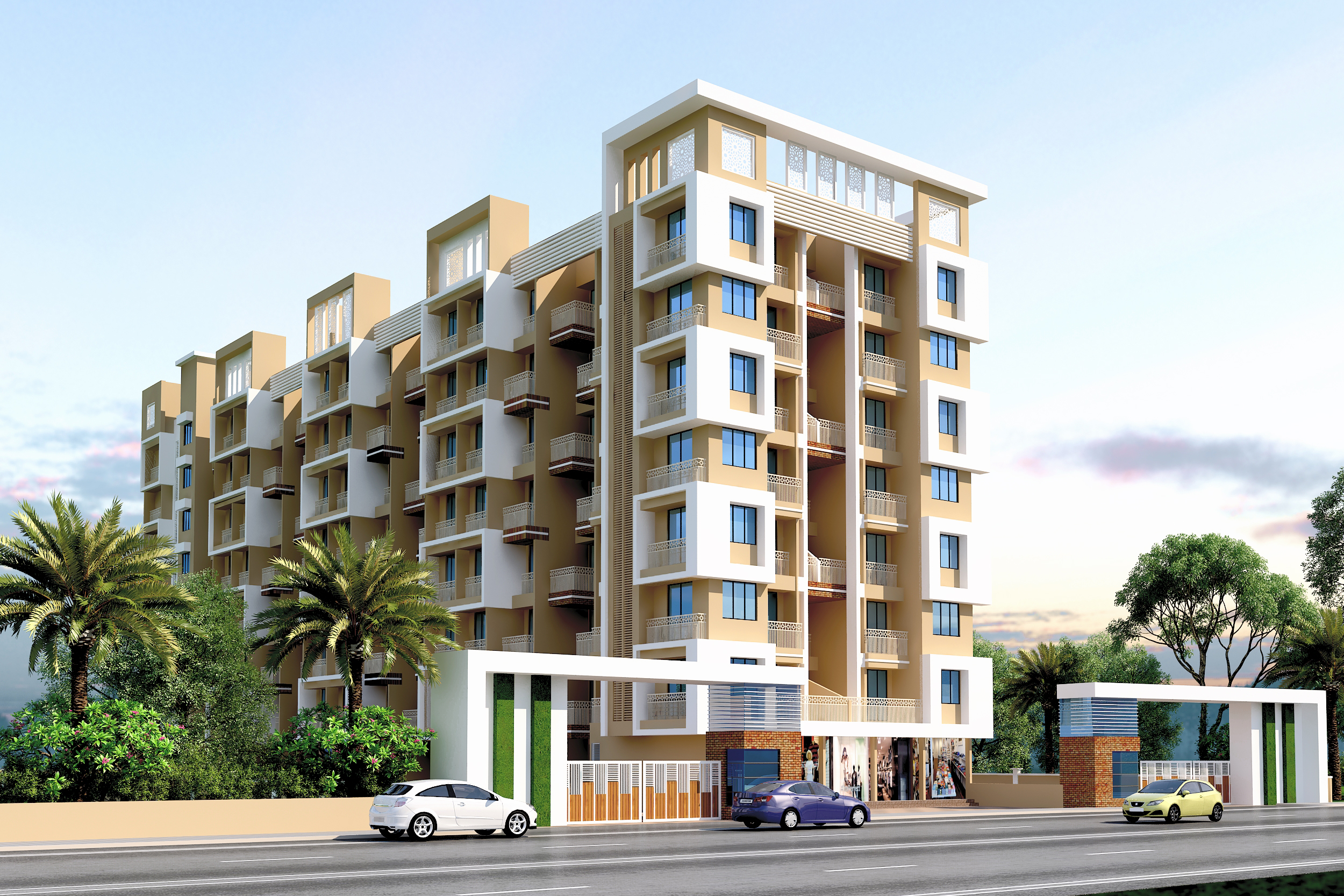 Vinayak Greens modern apartment terrace views near Navi Mumbai