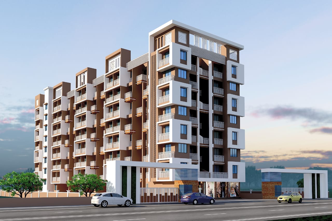 Vinayak Greens Rasayani 1RK terrace apartment floor plan layout